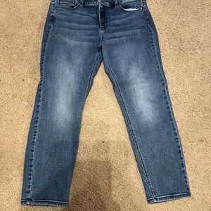 White House Black Market Blue Ankle Cropped Jeans
